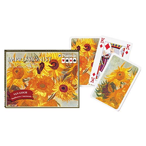 2274 - Piatnik Luxus Spielkarten - Van Gogh - Sun Flowers von Piatnik