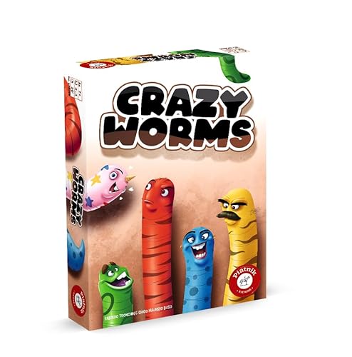 Crazy Worms - Auf die Würmer, fertig, los! Das lustige Plättchen Legespiel. Crazy Worms - Auf die Würmer, fertig, los! Das lustige Plättchen Legespiel. von Piatnik