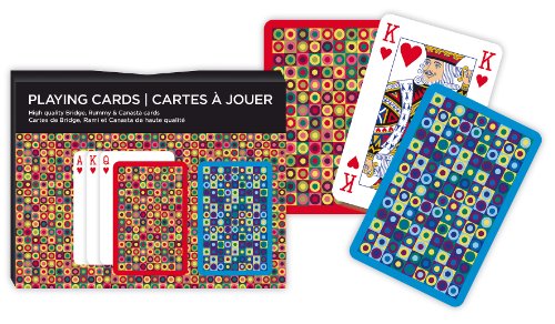 Gibson Games 2633 Kartenspiel Dots Doppelspiel, 2 x 55 Blatt, Fuchs gelb von Piatnik