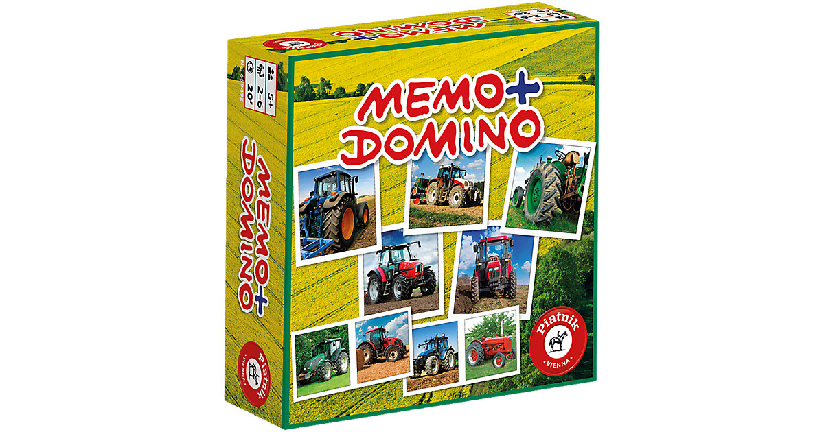 Memo + Domino Traktoren von Piatnik