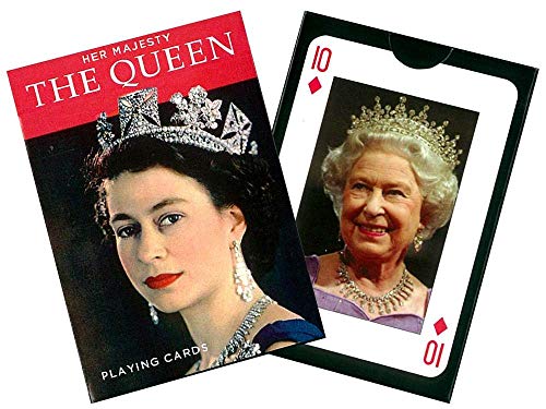 Piatnik 1653 Kartenspiel The Queen, 55 Blatt, Schwarz von Gibsons