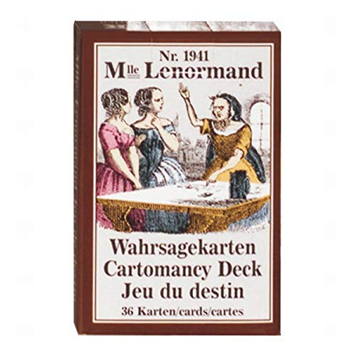 Piatnik - 194115 Mlle.Lenormand Tarot & Wahrsagekarten, Rot, Schwarz von Piatnik