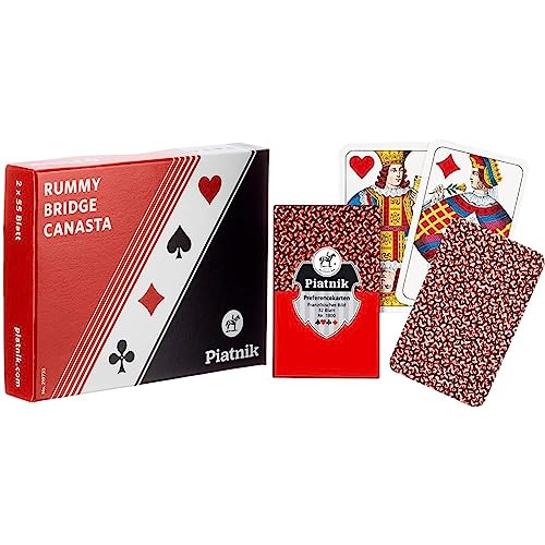 Piatnik 219733 Romme Bridge - Canasta Spielkarten & 1800 Preference Blitz 32 Bl.Franz. von Piatnik
