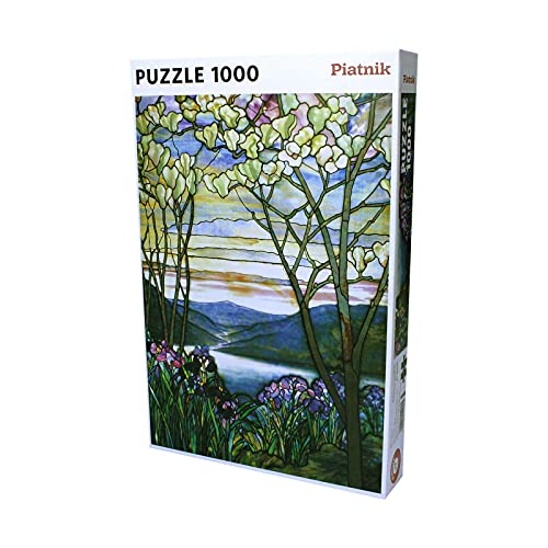 Piatnik PIA5520 1000 Teile Puzzle Motiv-L.C.Tiffany Magnolien und Iris, One Colour, one Size von Piatnik