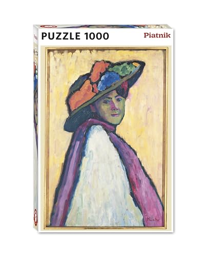 Piatnik 559747 Münter-Bildnis von Marianne von Werefkin: Puzzle mit 1000 Teilen, Größe 68 x 48 cm, Bunt von Piatnik