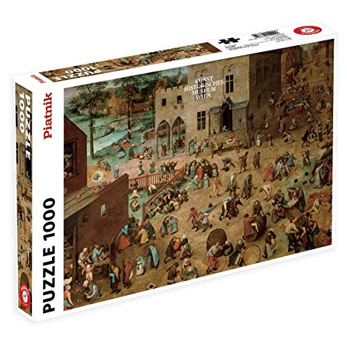 Piatnik Puzzle 5677-1000 Teile Motiv - Bruegel Kinderspiele| 1000 Teile für Langen Puzzle-Spaß/Puzzlegröße: 68 x 48 cm von Piatnik