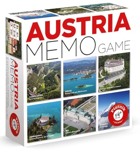 Piatnik 6677 Austria Memo-Spiel mit schönen Aussichten und Gehirnjogging von Piatnik