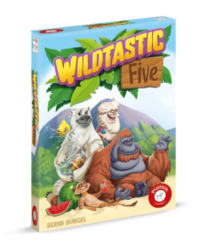 Piatnik 6684 - Wildtastic Five / Finde die richtigen Tiere für deinen Wildpark / Ab 8 Jahren / 2 - 5 Spieler / Made in Austria von Piatnik