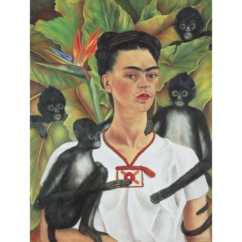 Piatnik Frida Kahlo - Selbstbildnis mit Affen 1000 Teile Puzzle Piatnik-5509 von Piatnik