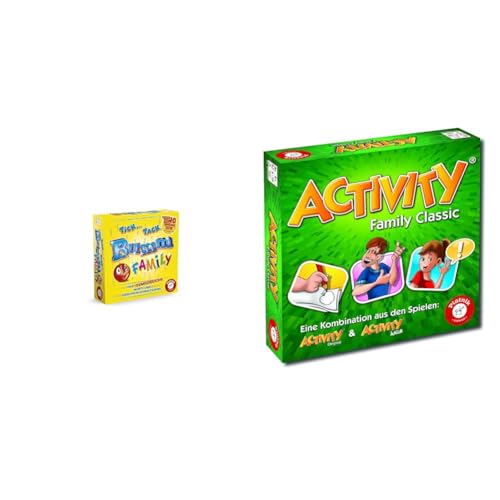 Piatnik PIA06053 Tick Tack Bumm Family 6053 & 6050 Activity - Family Classic Der Spieleklassiker als Familien Version Junior und Originalkarten Ab 8 Jahren Für 3 bis 16 Spieler Pantomime von Piatnik