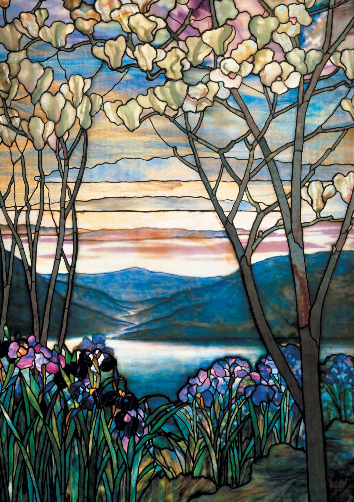 Piatnik TIFFANY - MAGNOLIAS ET IRIS 1000 Teile Puzzle Piatnik-5520 von Piatnik