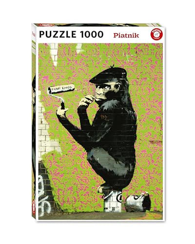 Piatnik 1000 Teile Puzzle Banksy - Roller Chimp von Piatnik