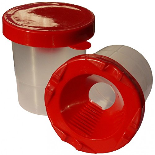 Piccolino 12er Set Pinselbecher - Wasserbecher mit Auslaufschutz und Deckel, D:8cm x H:9cm - 12 Stück Piccolino 12er Set Pinselbecher - Wasserbecher mit Auslaufschutz und Deckel, D:8cm x H:9cm - 12 Stück von Piccolino