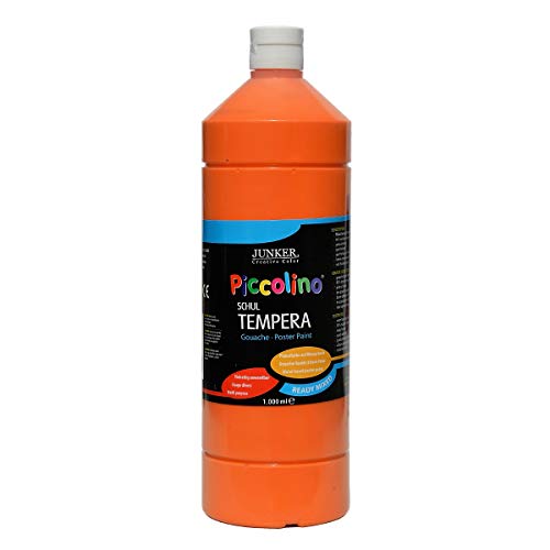 Piccolino Ready Mix Schultempera Farbe Orange 1000 ml von Piccolino