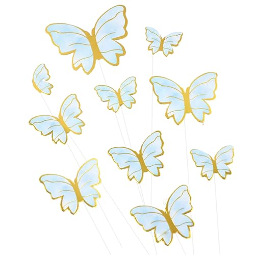 10 x Schmetterlingskuchendekoration, kreative Cupcake-Aufsätze, Papier-Backzubehör für Geburtstagsparty, Hochzeit, Jahrestag, Hochzeit, Cupcake-Aufsätze 10 x Schmetterlingskuchendekoration, kreative Cupcake-Aufsätze, Papier-Backzubehör für Geburtstagsparty, Hochzeit, Jahrestag, Hochzeit, Cupcake-Aufsätze von Piceioep