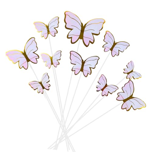 10 x Schmetterlingskuchendekoration, kreative Cupcake-Aufsätze, Papier-Backzubehör für Geburtstagsparty, Hochzeit, Jahrestag, Hochzeit, Cupcake-Aufsätze 10 x Schmetterlingskuchendekoration, kreative Cupcake-Aufsätze, Papier-Backzubehör für Geburtstagsparty, Hochzeit, Jahrestag, Hochzeit, Cupcake-Aufsätze von Piceioep