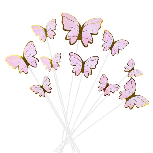 10 x Schmetterlingskuchendekoration, kreative Cupcake-Aufsätze, Papier-Backzubehör für Geburtstagsparty, Hochzeit, Jahrestag, Hochzeit, Cupcake-Aufsätze 10 x Schmetterlingskuchendekoration, kreative Cupcake-Aufsätze, Papier-Backzubehör für Geburtstagsparty, Hochzeit, Jahrestag, Hochzeit, Cupcake-Aufsätze von Piceioep