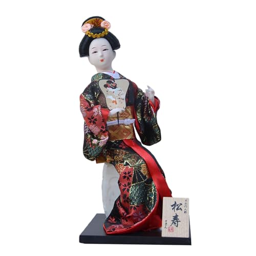 Piceioep 30,5 cm große japanische Kimono-Puppen zeigen Kimono-Geisha-Puppen zur Verbesserung der kulturellen Atmosphäre in Restaurants von Piceioep