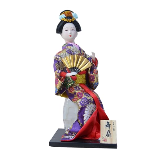 Piceioep 30,5 cm große japanische Kimono-Puppen zeigen Kimono-Geisha-Puppen zur Verbesserung der kulturellen Atmosphäre in Restaurants von Piceioep