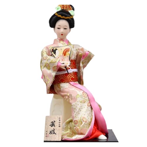 Piceioep 30,5 cm große japanische Kimono-Puppen zeigen Kimono-Geisha-Puppen zur Verbesserung der kulturellen Atmosphäre in Restaurants von Piceioep