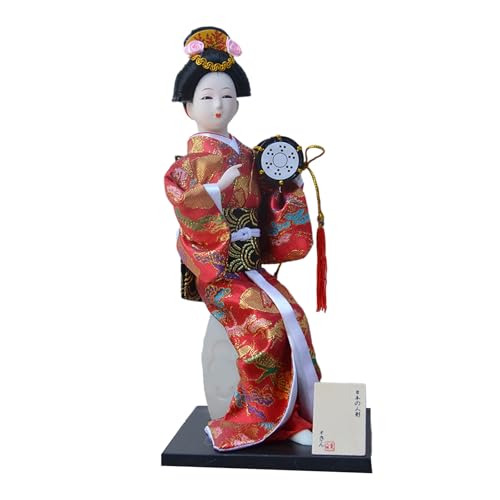 Piceioep 30,5 cm große japanische Kimono-Puppen zeigen Kimono-Geisha-Puppen zur Verbesserung der kulturellen Atmosphäre in Restaurants von Piceioep