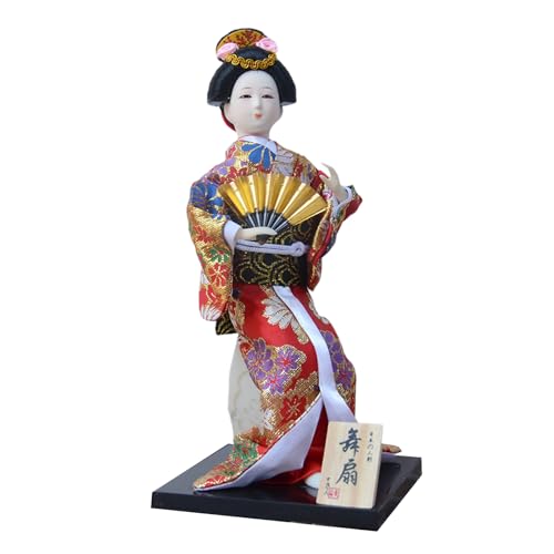 Piceioep 30,5 cm große japanische Kimono-Puppen zeigen Kimono-Geisha-Puppen zur Verbesserung der kulturellen Atmosphäre in Restaurants von Piceioep