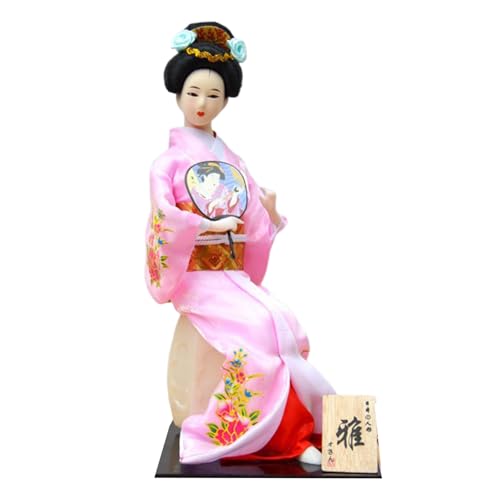 Piceioep 30,5 cm große japanische Kimono-Puppen zeigen Kimono-Geisha-Puppen zur Verbesserung der kulturellen Atmosphäre in Restaurants von Piceioep
