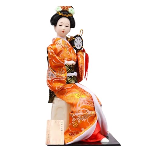 Piceioep 30,5 cm große japanische Kimono-Puppen zeigen Kimono-Geisha-Puppen zur Verbesserung der kulturellen Atmosphäre in Restaurants von Piceioep