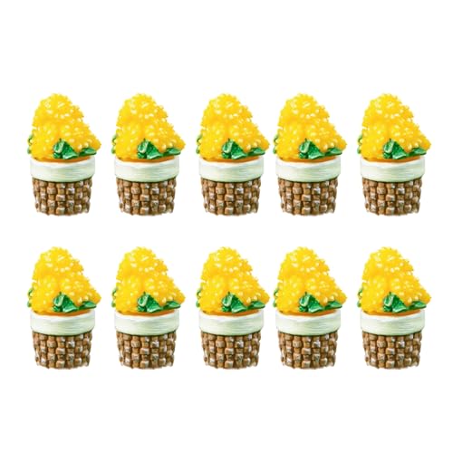 Piceioep Dekorative Entenstatuen aus Kunstharz, Miniaturen für Topfpflanzen, Gartenlandschaft und Party-Kuchendekoration, 10 Stück Piceioep Dekorative Entenstatuen aus Kunstharz, Miniaturen für Topfpflanzen, Gartenlandschaft und Party-Kuchendekoration, 10 Stück von Piceioep