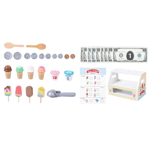 Piceioep HOOLEN TREATET Spiel Ice CRAMS Set SETTE FÜR Kinder Rollenspiel Lernen Feinmotorische Fähigkeiten Holzkasse Spielzeug Mit Münzen Und Speisekarte Piceioep HOOLEN TREATET Spiel Ice CRAMS Set SETTE FÜR Kinder Rollenspiel Lernen Feinmotorische Fähigkeiten Holzkasse Spielzeug Mit Münzen Und Speisekarte von Piceioep