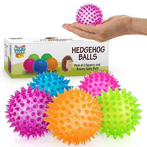 Squishy Antistress Fidget Ball 5 - Stück Set -Squishy & Hüpfende Antistress Spielzeugbälle für Männer, Frauen, Erwachsene, Jugendliche & Kinder - Angebot für Menschen mit OCD, ADHS, ADD & Autismus von Pick A Toy