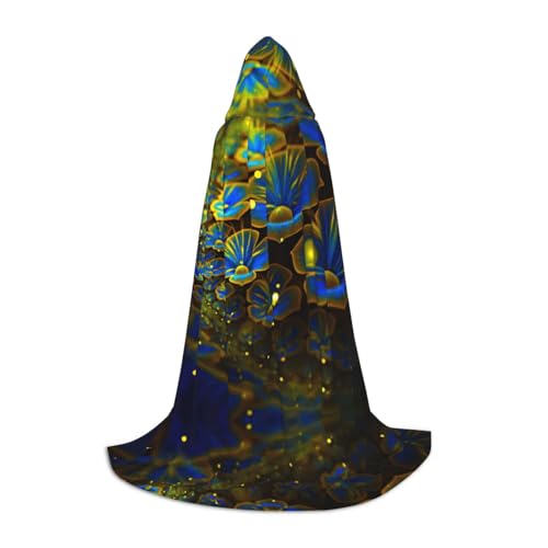 Pidgazdfgv Blaue goldene Blume Kapuzenumhang Halloween Kind Verkleidung Zubehör Kostüm Party Cosplay Pidgazdfgv Blaue goldene Blume Kapuzenumhang Halloween Kind Verkleidung Zubehör Kostüm Party Cosplay von Pidgazdfgv