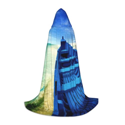 Pidgazdfgv Blauer Himmel, gelber Strandboot, Kapuzenumhang, Halloween, Kinderkostüm, Kostüm, Party, Cosplay Pidgazdfgv Blauer Himmel, gelber Strandboot, Kapuzenumhang, Halloween, Kinderkostüm, Kostüm, Party, Cosplay von Pidgazdfgv