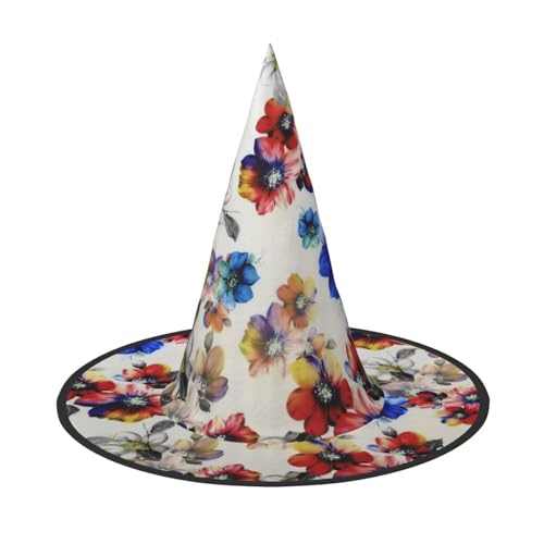 Pidgazdfgv Blumendruck Halloween Hut Weihnachten Party Cosplay Kostüm Herren Damen Klassisches Accessoire Fasching Haar Pidgazdfgv Blumendruck Halloween Hut Weihnachten Party Cosplay Kostüm Herren Damen Klassisches Accessoire Fasching Haar von Pidgazdfgv