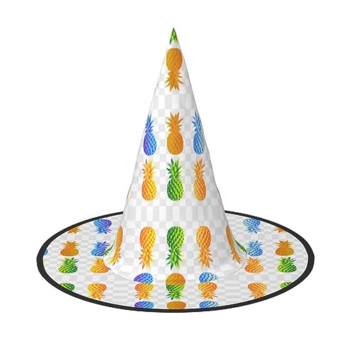 Pidgazdfgv Bunte Ananas-Hut, Halloween, Weihnachten, Party, Cosplay, Kostüm, für Herren und Damen, klassisches Accessoire Pidgazdfgv Bunte Ananas-Hut, Halloween, Weihnachten, Party, Cosplay, Kostüm, für Herren und Damen, klassisches Accessoire von Pidgazdfgv
