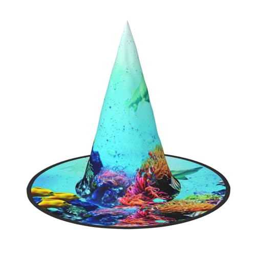 Pidgazdfgv Bunte Fischgruppen, Halloween-Hut, Weihnachten, Party, Cosplay, Kostüm, für Herren und Damen, klassisches Accessoire Pidgazdfgv Bunte Fischgruppen, Halloween-Hut, Weihnachten, Party, Cosplay, Kostüm, für Herren und Damen, klassisches Accessoire von Pidgazdfgv