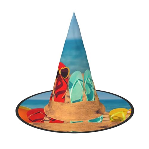 Pidgazdfgv Bunte Flip-Flops, Strandball, Halloween, Hut, Weihnachten, Party, Cosplay, Kostüm, für Herren und Damen, klassisches Accessoire für Fasching Pidgazdfgv Bunte Flip-Flops, Strandball, Halloween, Hut, Weihnachten, Party, Cosplay, Kostüm, für Herren und Damen, klassisches Accessoire für Fasching von Pidgazdfgv