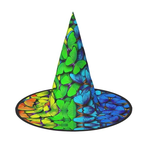 Pidgazdfgv Bunte Schmetterlingshut, Halloween, Weihnachten, Party, Cosplay, Kostüm, für Herren und Damen, klassisches Accessoire von Pidgazdfgv