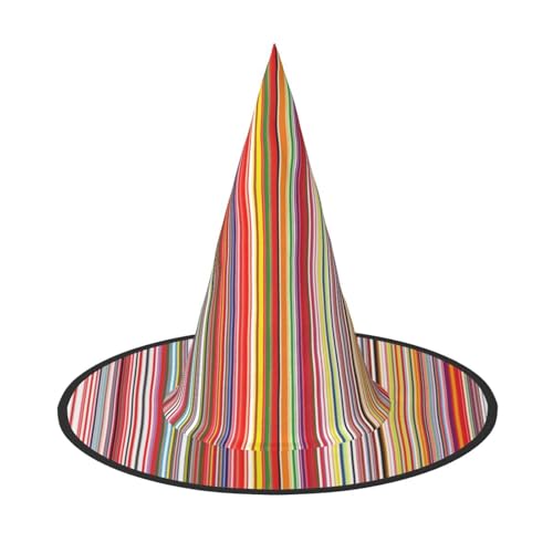 Pidgazdfgv Bunte Streifen. Halloween-Mütze, Weihnachten, Party, Cosplay, Kostüm, für Herren und Damen, klassisches Accessoire von Pidgazdfgv