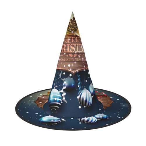 Pidgazdfgv Bunte Weihnachtskugeln, Halloween-Mütze, Weihnachten, Party, Cosplay, Kostüm, für Herren und Damen, klassisches Accessoire, für Fasching von Pidgazdfgv