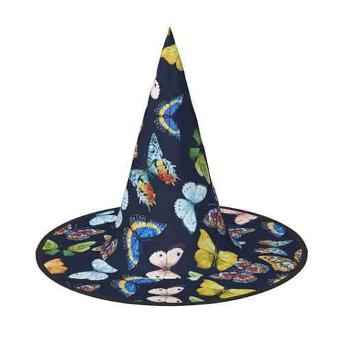 Pidgazdfgv Buntes Schmetterlings-Motiv, für Halloween, Weihnachten, Party, Cosplay, Kostüm, für Herren und Damen, klassisches Accessoire von Pidgazdfgv