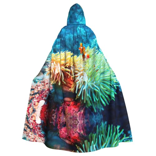 Pidgazdfgv Clownfisch-Umhang mit Kapuze, Unisex, für Erwachsene, Cosplay-Kostüme, 147,3 cm, Halloween, Weihnachten, Party, Verkleidung Pidgazdfgv Clownfisch-Umhang mit Kapuze, Unisex, für Erwachsene, Cosplay-Kostüme, 147,3 cm, Halloween, Weihnachten, Party, Verkleidung von Pidgazdfgv