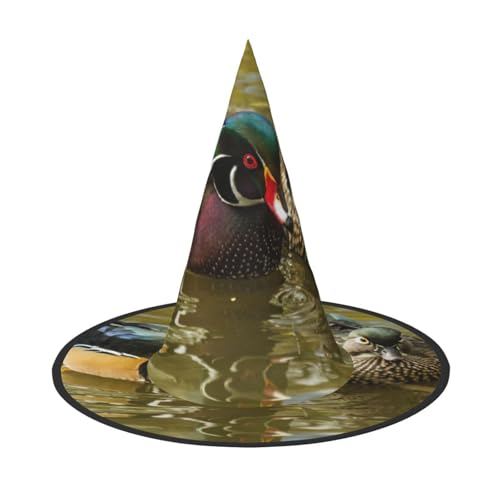 Pidgazdfgv Domestic Duck Halloween Hut Weihnachten Party Cosplay Kostüm Herren Damen Klassisches Accessoire Fasching Haar von Pidgazdfgv