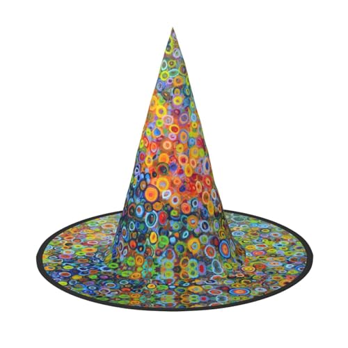 Pidgazdfgv Farbiges Gemälde, Halloween-Hut, Weihnachten, Party, Cosplay, Kostüm, für Herren und Damen, klassisches Accessoire, Kostüm-Haar Pidgazdfgv Farbiges Gemälde, Halloween-Hut, Weihnachten, Party, Cosplay, Kostüm, für Herren und Damen, klassisches Accessoire, Kostüm-Haar von Pidgazdfgv