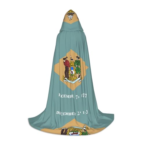 Pidgazdfgv Flagge von Delaware Kapuzenumhang Halloween Kind Verkleidung Zubehör Kostüm Party Cosplay Pidgazdfgv Flagge von Delaware Kapuzenumhang Halloween Kind Verkleidung Zubehör Kostüm Party Cosplay von Pidgazdfgv