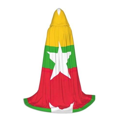Pidgazdfgv Flagge von Myanmar Kapuzenumhang Halloween Kind Verkleidung Zubehör Kostüm Party Cosplay Pidgazdfgv Flagge von Myanmar Kapuzenumhang Halloween Kind Verkleidung Zubehör Kostüm Party Cosplay von Pidgazdfgv