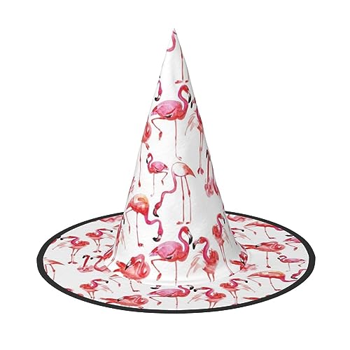 Pidgazdfgv Flamingos Halloween Hut Weihnachten Party Cosplay Kostüm Herren Damen Klassisches Accessoire Fasching Haar von Pidgazdfgv