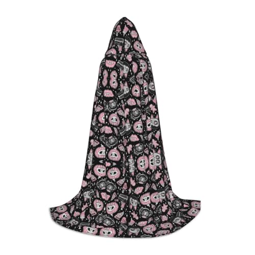 Pidgazdfgv Halloween-Kürbis-Katzen-Kapuzenumhang, Halloween-Kinder-Kostüm, Kostüm, Party, Cosplay von Pidgazdfgv