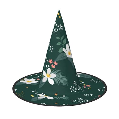 Pidgazdfgv Halloween-Mütze, Blumenmuster, für Weihnachten, Party, Cosplay, Kostüm, für Herren und Damen, klassisches Accessoire von Pidgazdfgv