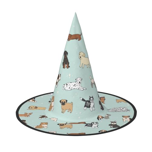 Pidgazdfgv Hunde-Halloween-Mütze, Weihnachten, Party, Cosplay, Kostüm, für Herren und Damen, klassisches Accessoire Pidgazdfgv Hunde-Halloween-Mütze, Weihnachten, Party, Cosplay, Kostüm, für Herren und Damen, klassisches Accessoire von Pidgazdfgv